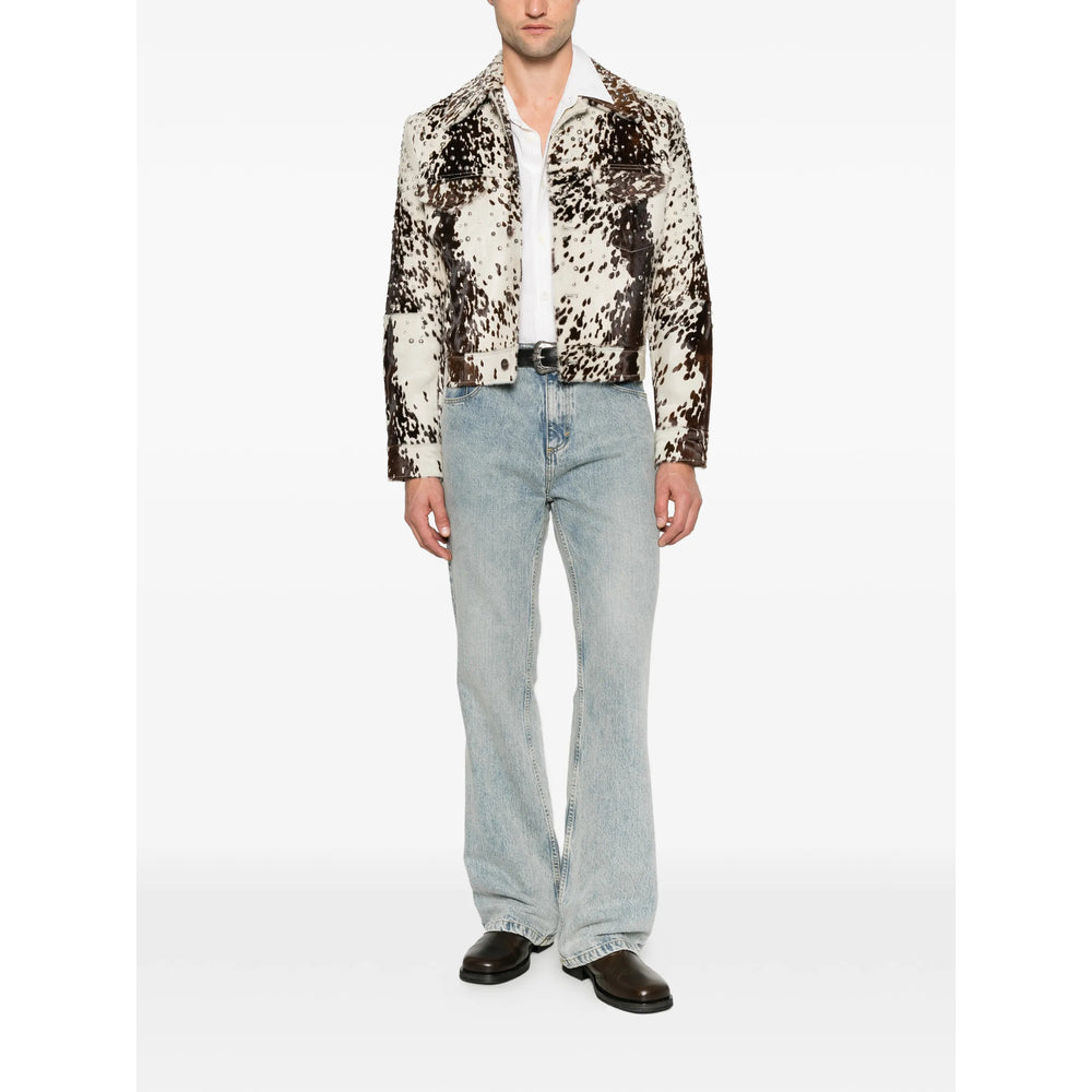 Amiri White Jackets - Leather Jackets Men