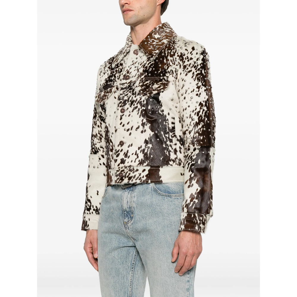 Amiri White Jackets - Leather Jackets Men