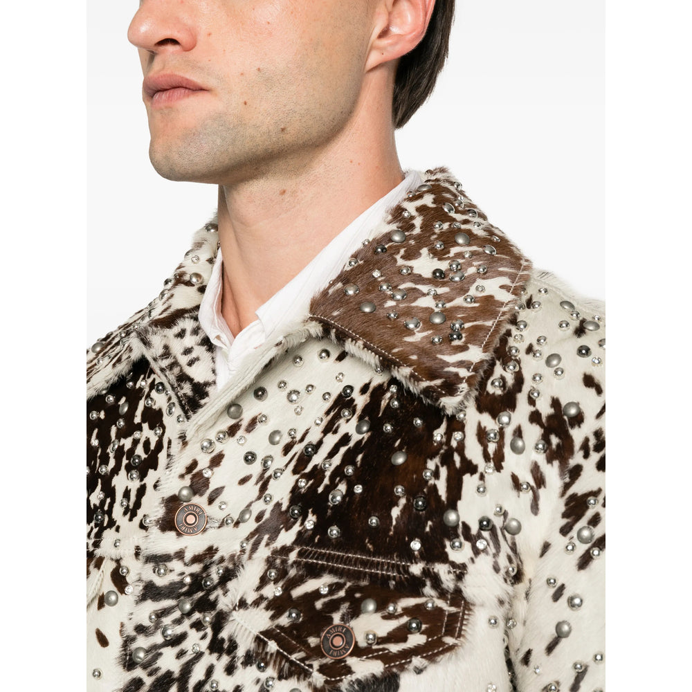 Amiri White Jackets - Leather Jackets Men