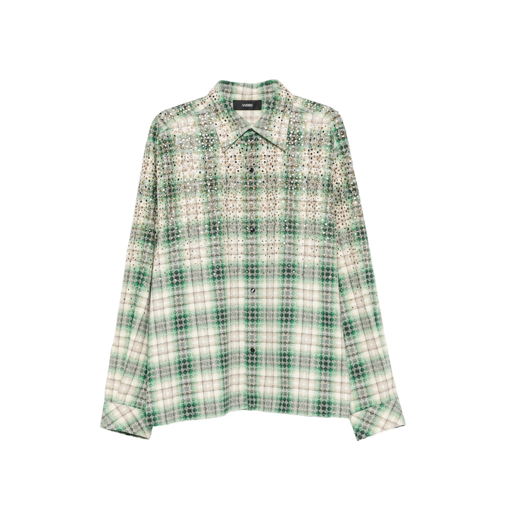 Amiri Amiri Green Shirts Men