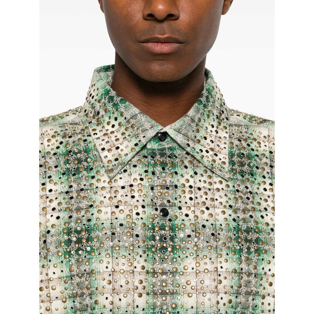 Amiri Amiri Green Shirts Men