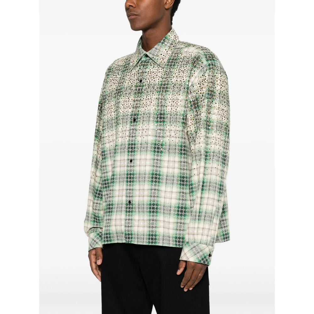 Amiri Amiri Green Shirts Men
