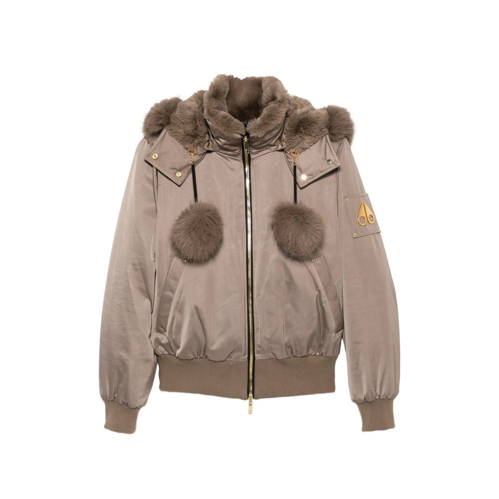 Moose Knuckles Neutrals Jackets - Bomber Jackets Women