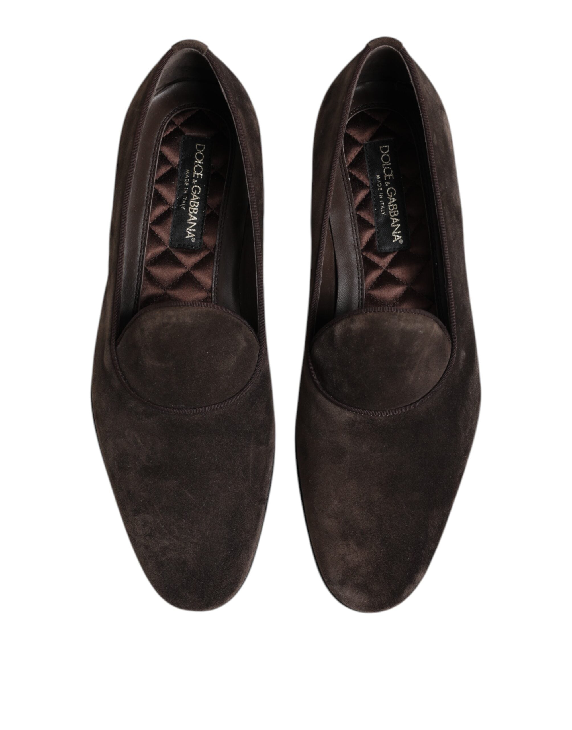 Dolce & Gabbana Brown Velvet Leather Slip On Loafers Men's Shoes – Bluefly