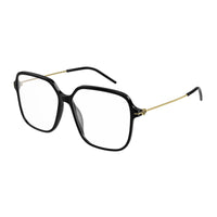Gucci Eyeglasses Square Full Rim, Black Frame and Clear Demo Lenses Lens GG1271O001
