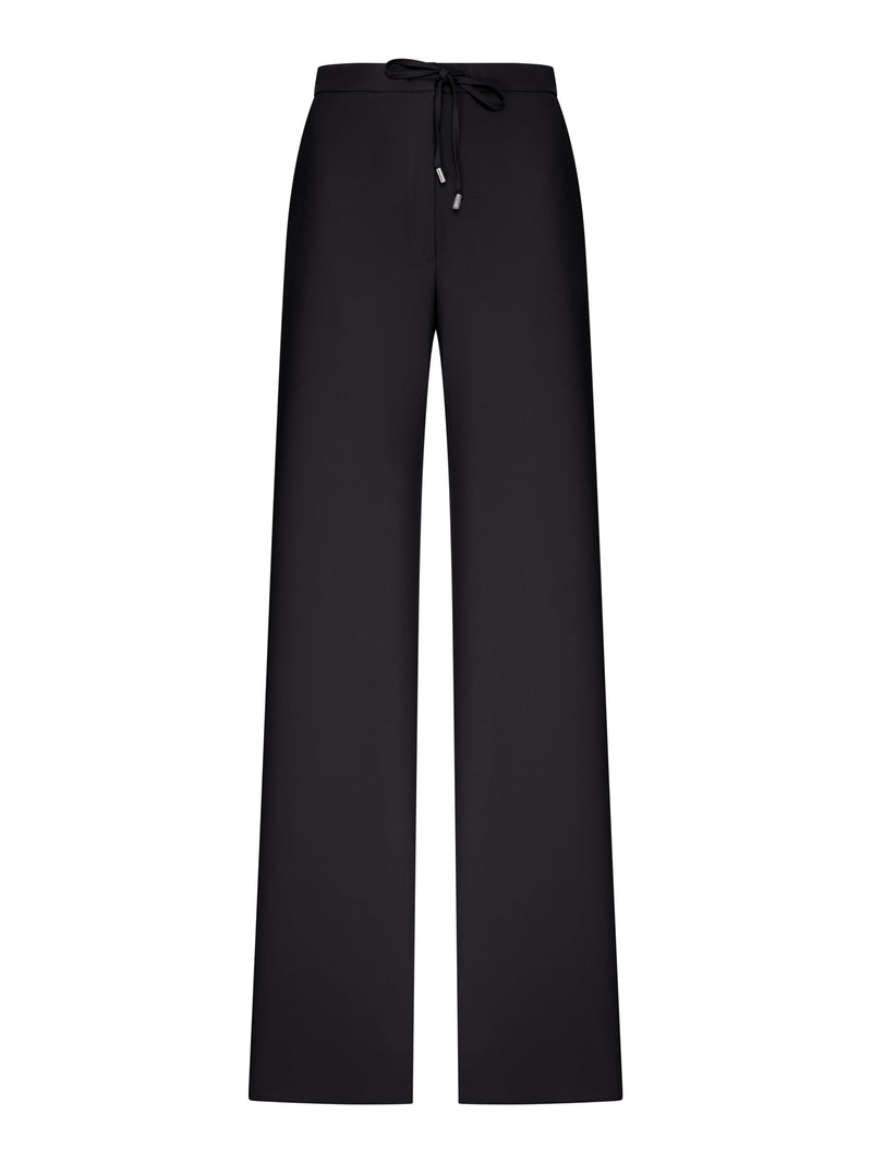 Max Mara Studio Women Wool Drawstring Trousers