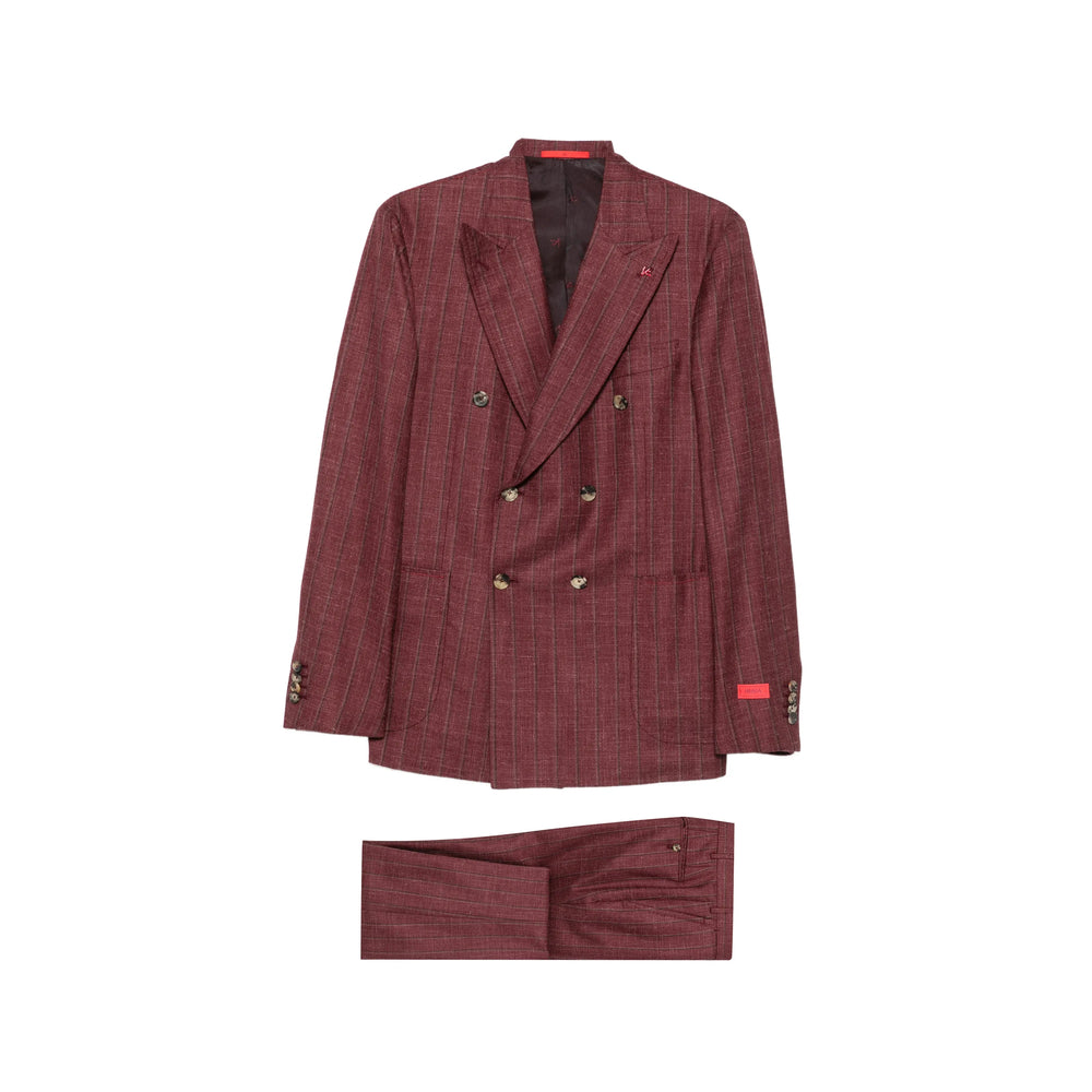 Isaia Red Suits - Double Breasted Suits Men