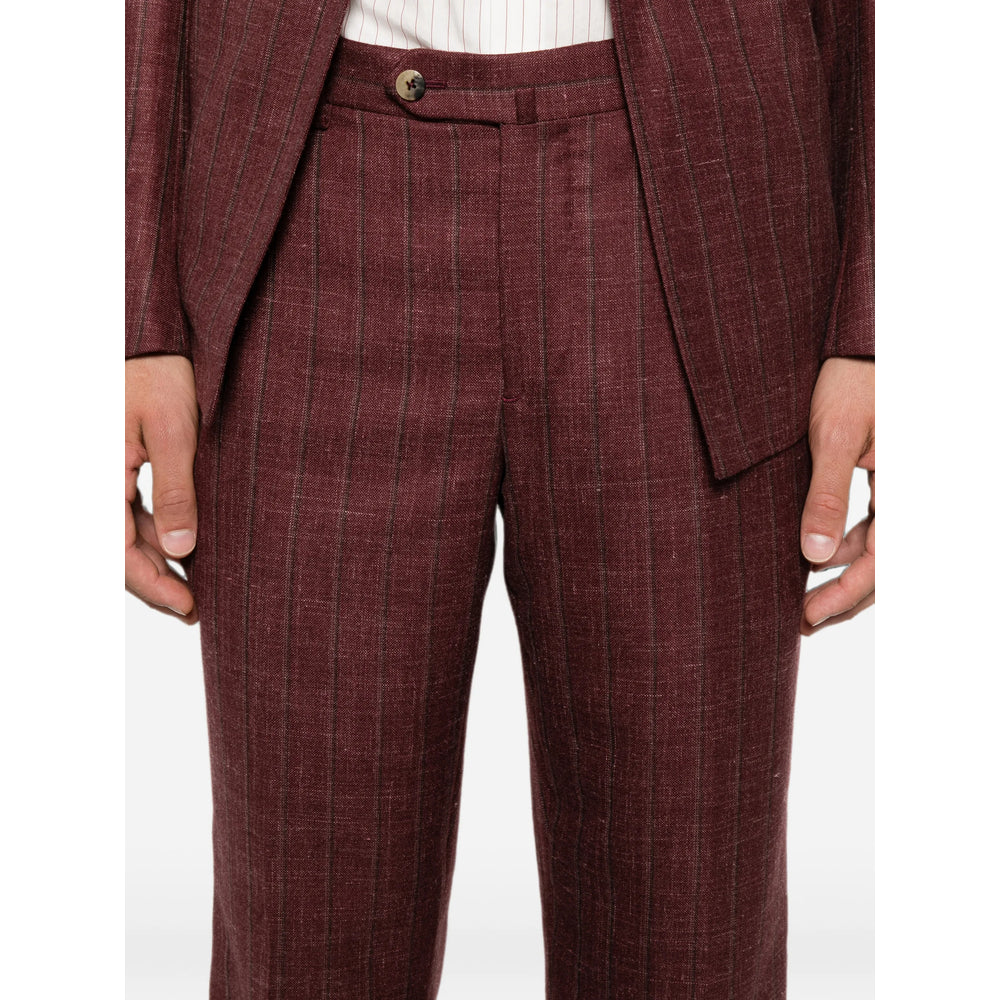 Isaia Red Suits - Double Breasted Suits Men