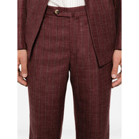 Isaia Red Suits - Double Breasted Suits Men