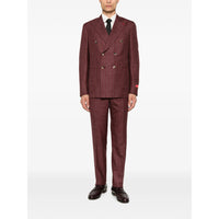 Isaia Red Suits - Double Breasted Suits Men
