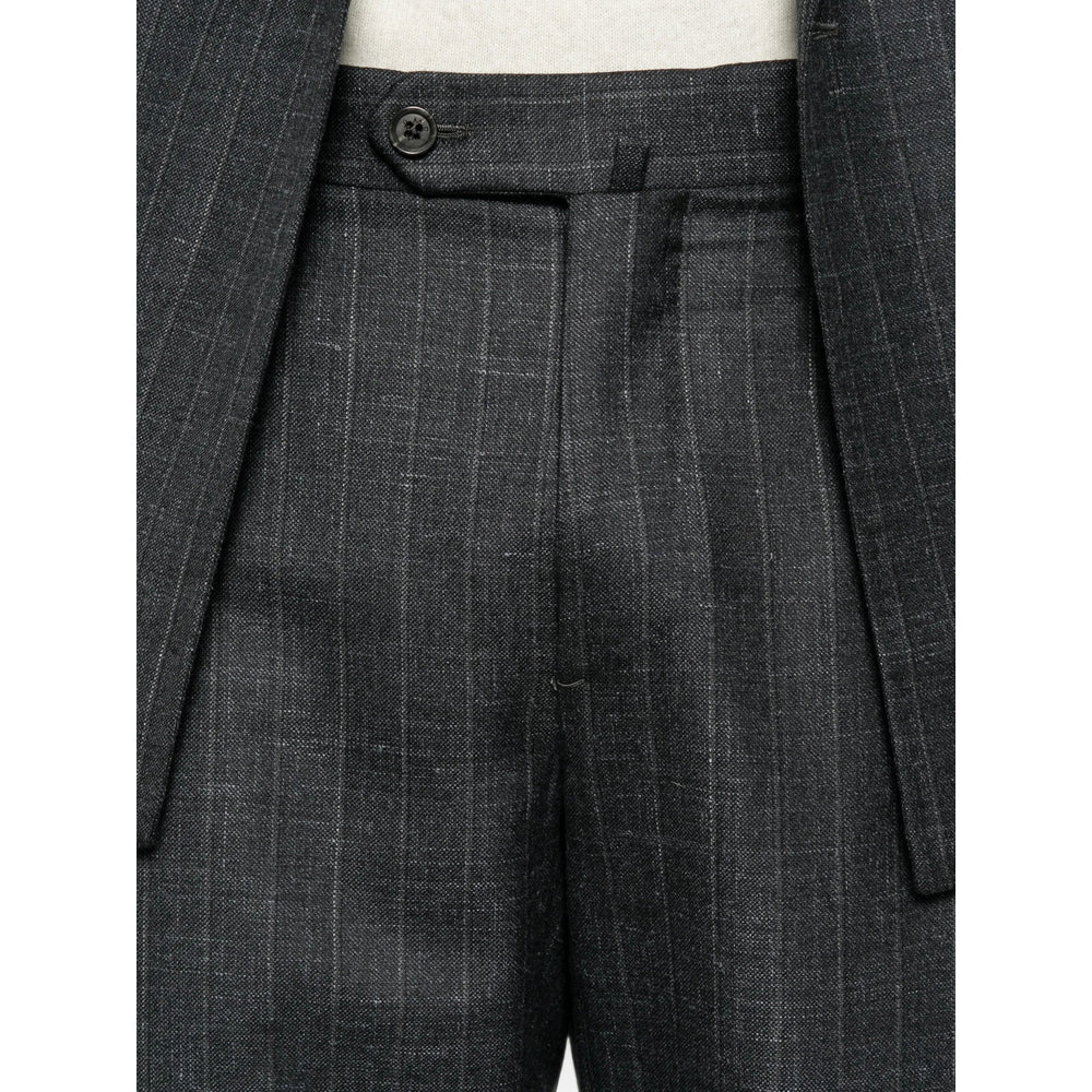 Isaia Grey Suits - Double Breasted Suits Men
