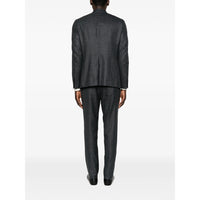 Isaia Grey Suits - Double Breasted Suits Men