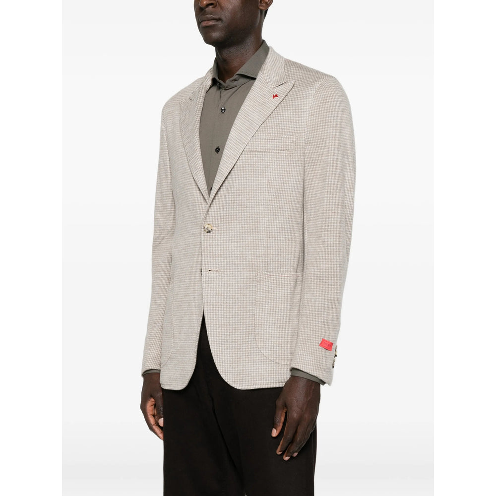 Isaia Neutrals Jackets - Blazers Men
