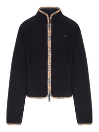 Burberry Women Black Teddy Fleece Jacket
