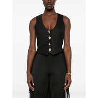 Blumarine Blumarine Black Jackets - Waistcoat & Gilets Women