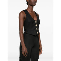 Blumarine Blumarine Black Jackets - Waistcoat & Gilets Women