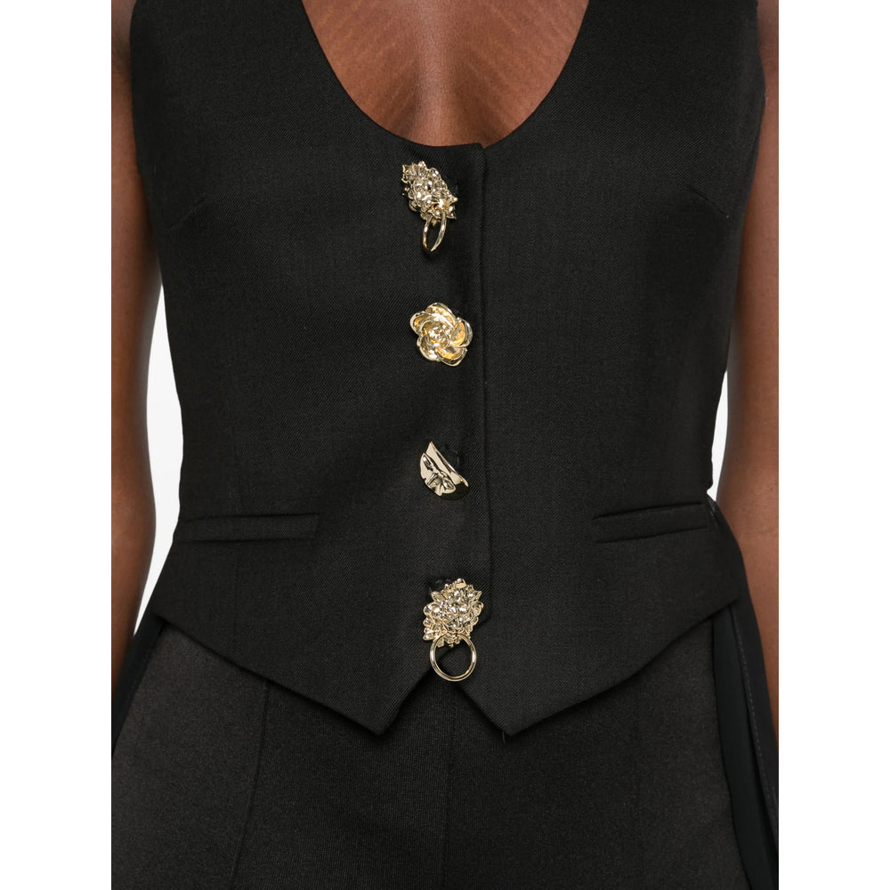 Blumarine Blumarine Black Jackets - Waistcoat & Gilets Women