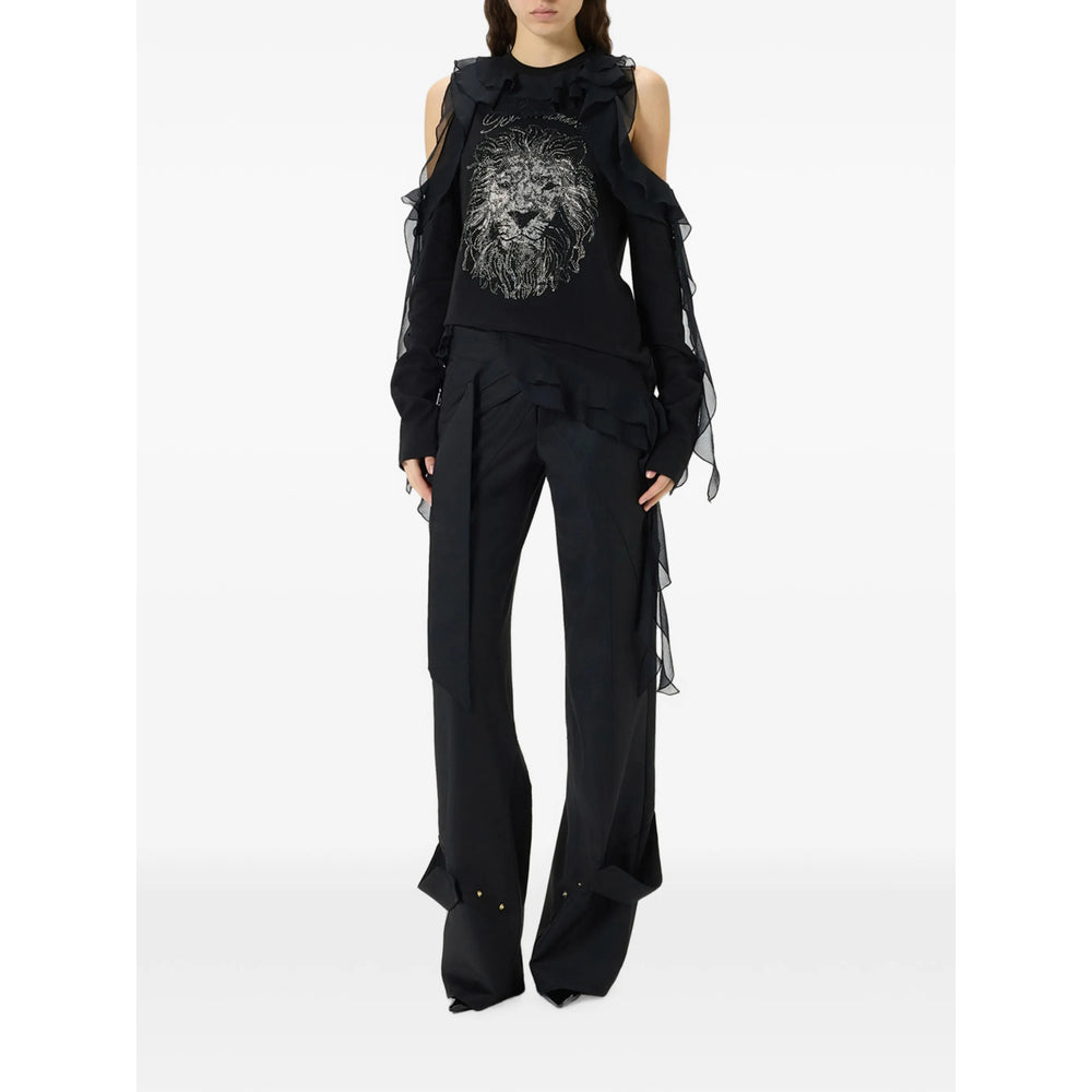 Blumarine Black Trousers - Straight Trousers Women