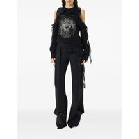 Blumarine Black Trousers - Straight Trousers Women