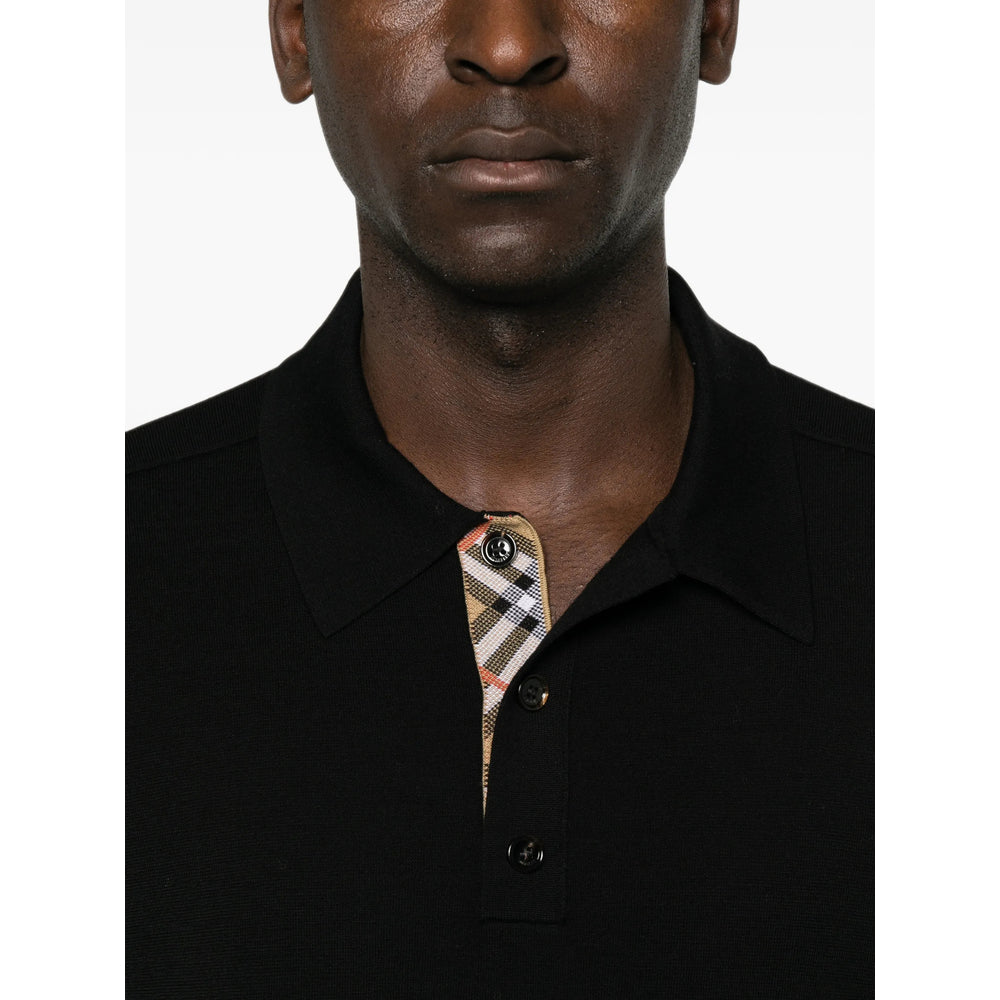Burberry Black Polo Shirts - Jumpers Men – Bluefly