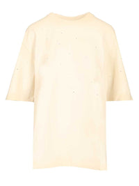 Golden Goose Women T-Shirt With All-Over Crystals
