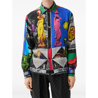 Versace Blue Shirts Men