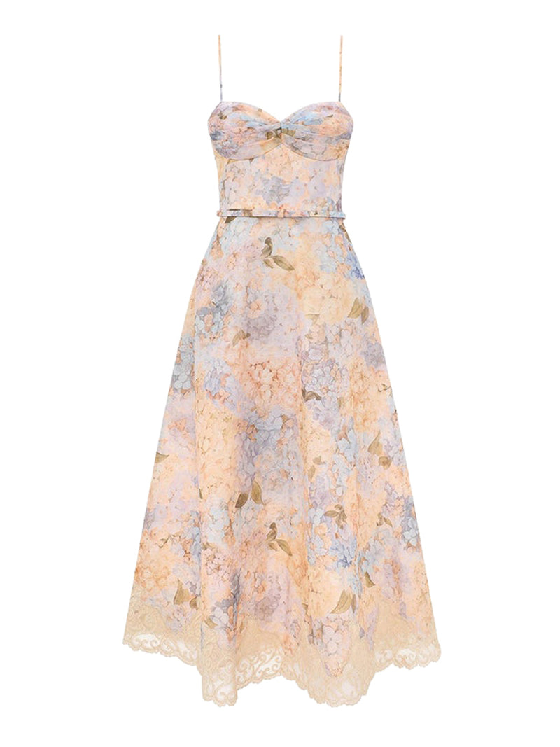 Zimmermann Zimmermann Women Valiant Tucked Midi Dress