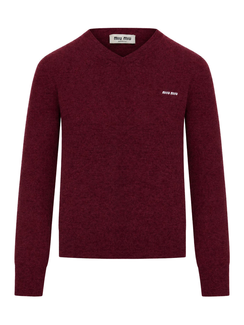 Miu Miu Miu Miu Women V-Neck Wool Sweater