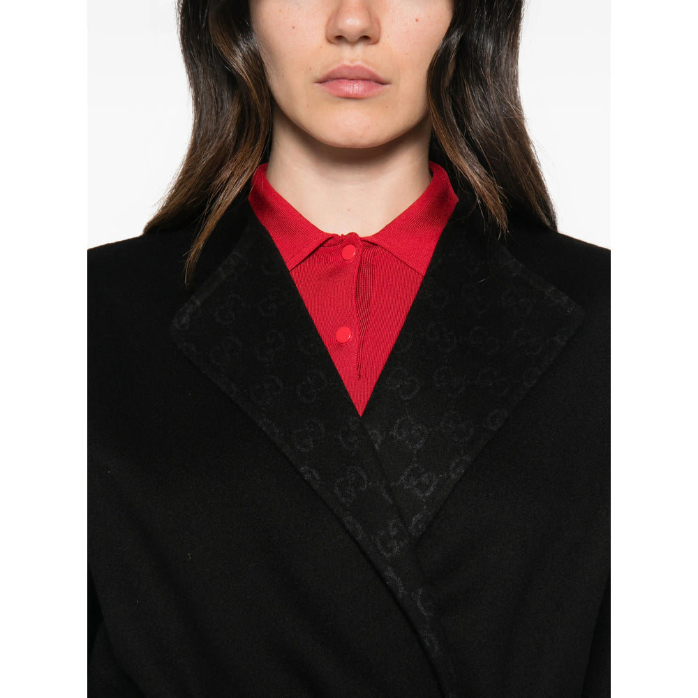 Gucci Black Coats - Single Breasted Coats Women