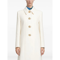 Gucci White Coats - Single Breasted Coats Women