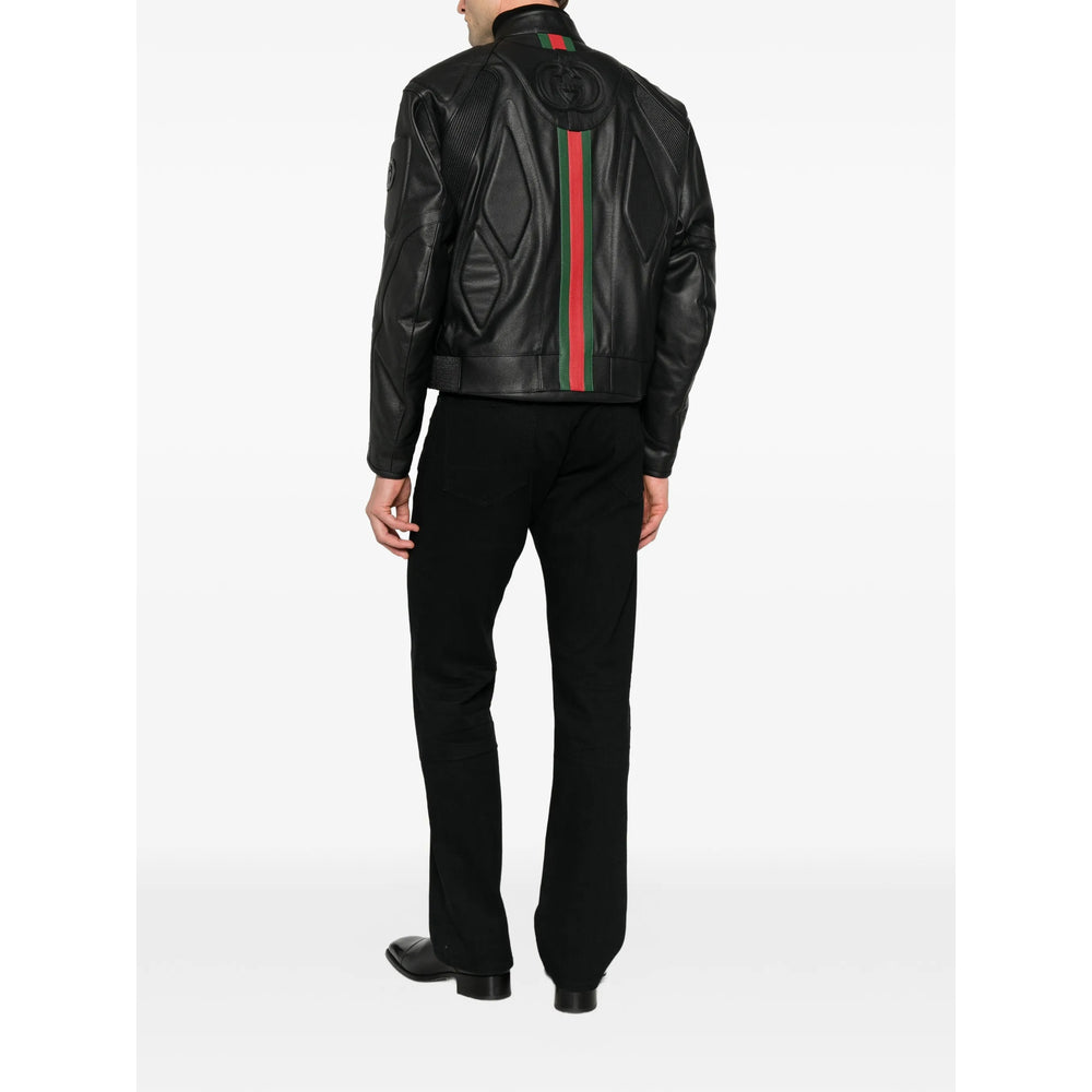 Gucci Black Jackets - Leather Jackets Men
