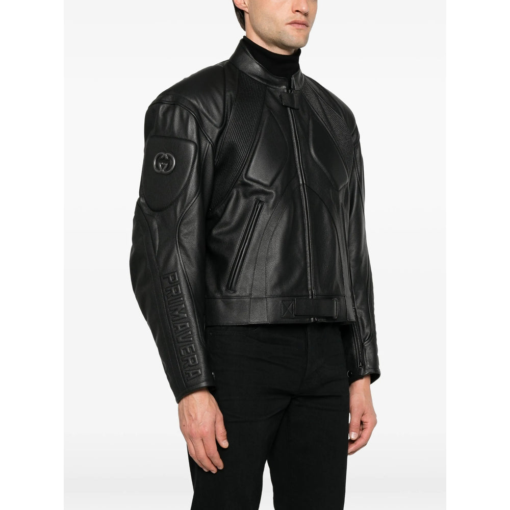 Gucci Black Jackets - Leather Jackets Men