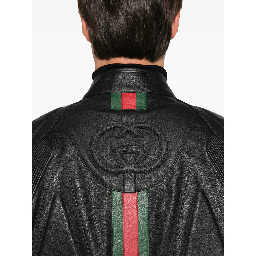 Gucci Black Jackets - Leather Jackets Men