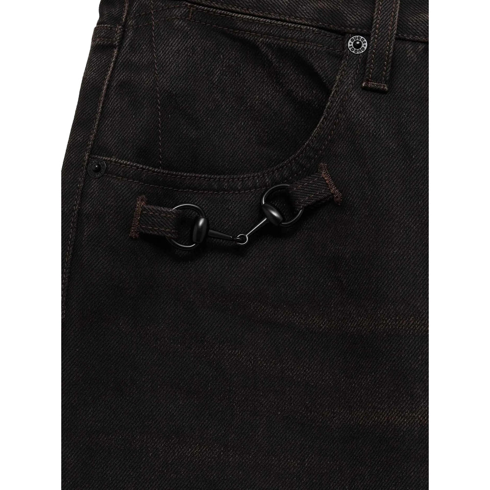 Gucci Brown Denim - Regular & Straight-Leg Jeans Men