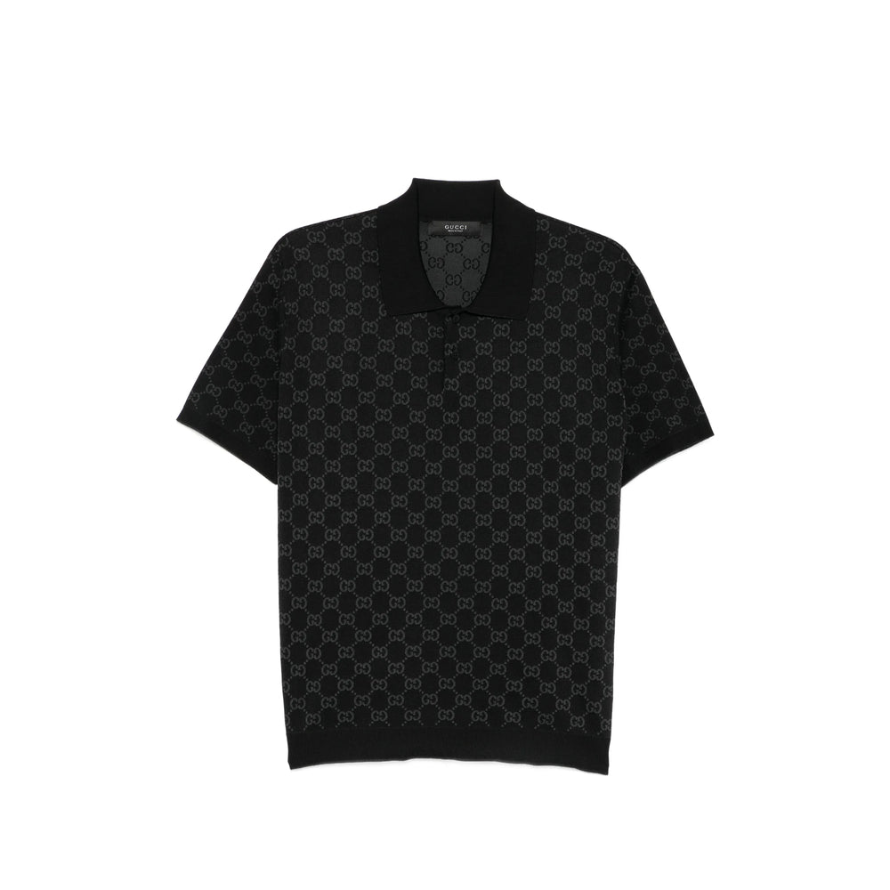 Gucci Black Polo Shirts Men