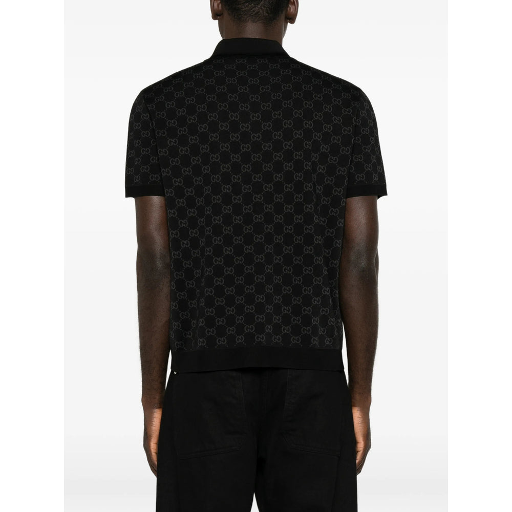 Gucci Black Polo Shirts Men