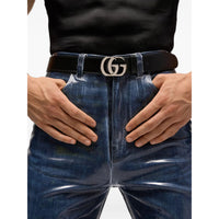 Gucci Black Belts Men