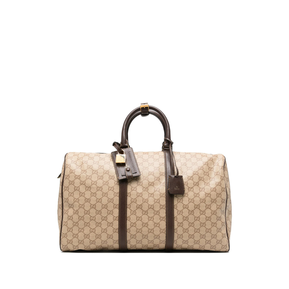 Gucci Neutrals Luggage & Holdalls Men