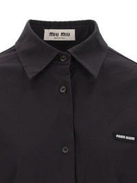 Miu Miu Women Stretch Poplin Shirt