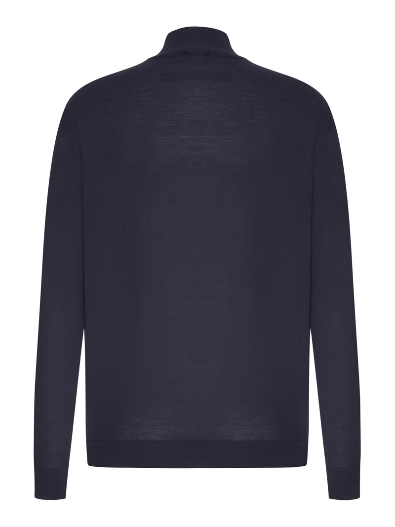 Zegna Zegna Men Trophy 15Milmil15 Wool Zip-Up Sweater