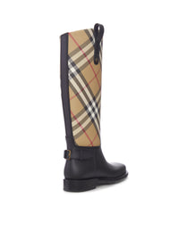 Burberry Women Rainboots Equestrian Check