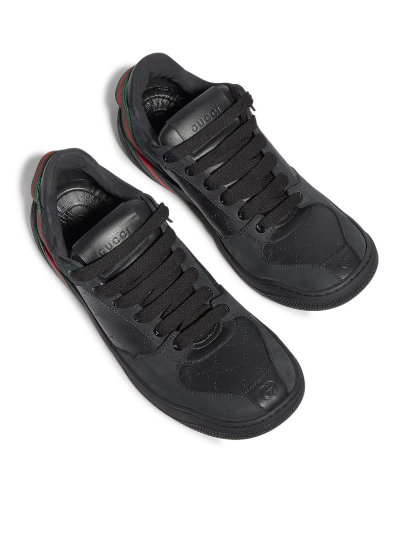 Gucci Gucci Men Black Screener Sneaker