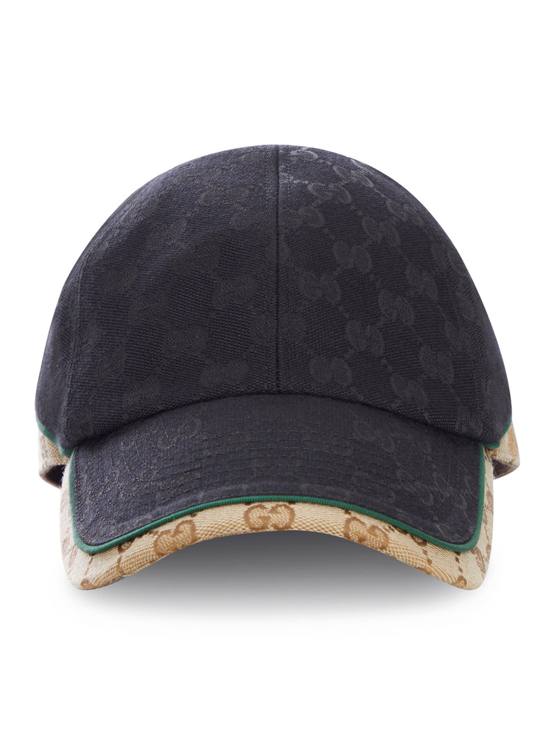 Gucci Men Gg Cotton Fabric Baseball Cap