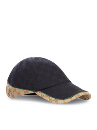 Gucci Men Gg Cotton Fabric Baseball Cap