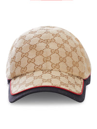 Gucci Gucci Men Gg Cotton Fabric Baseball Cap