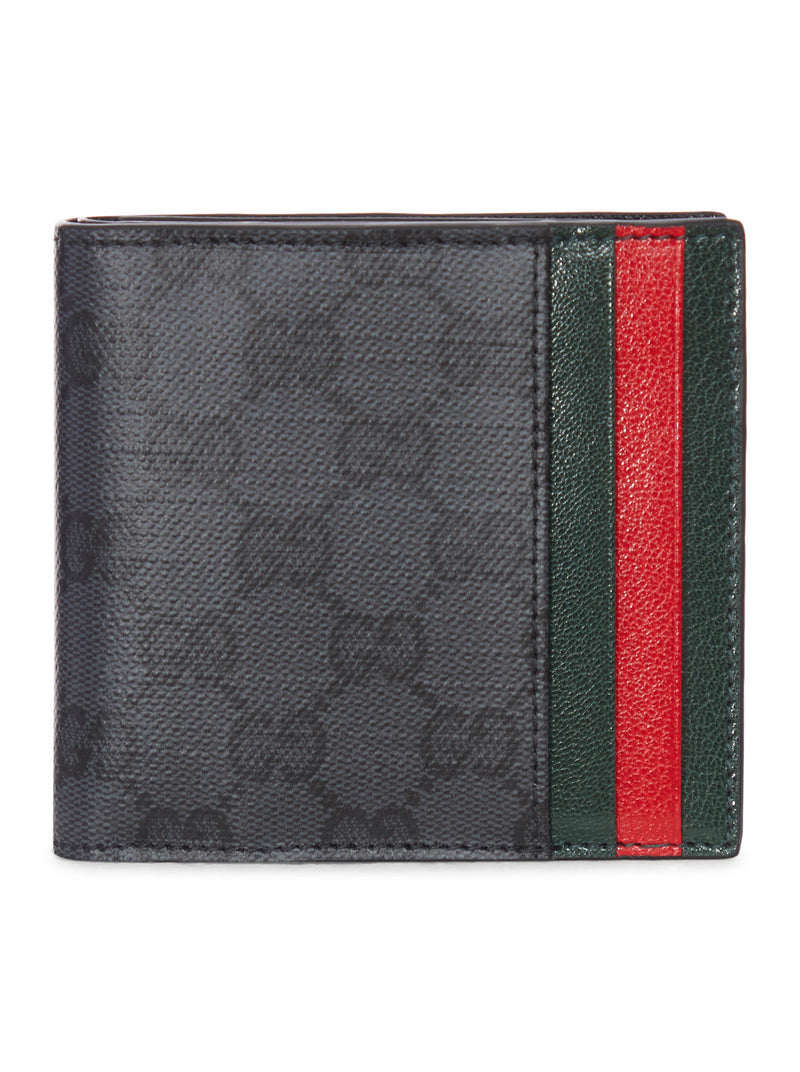 Gucci Gucci Men Bi-Fold Wallet With Card Slot And Web Ribbon