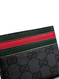 Gucci Gucci Men Card Holder With Card Slots And Web Ribbon