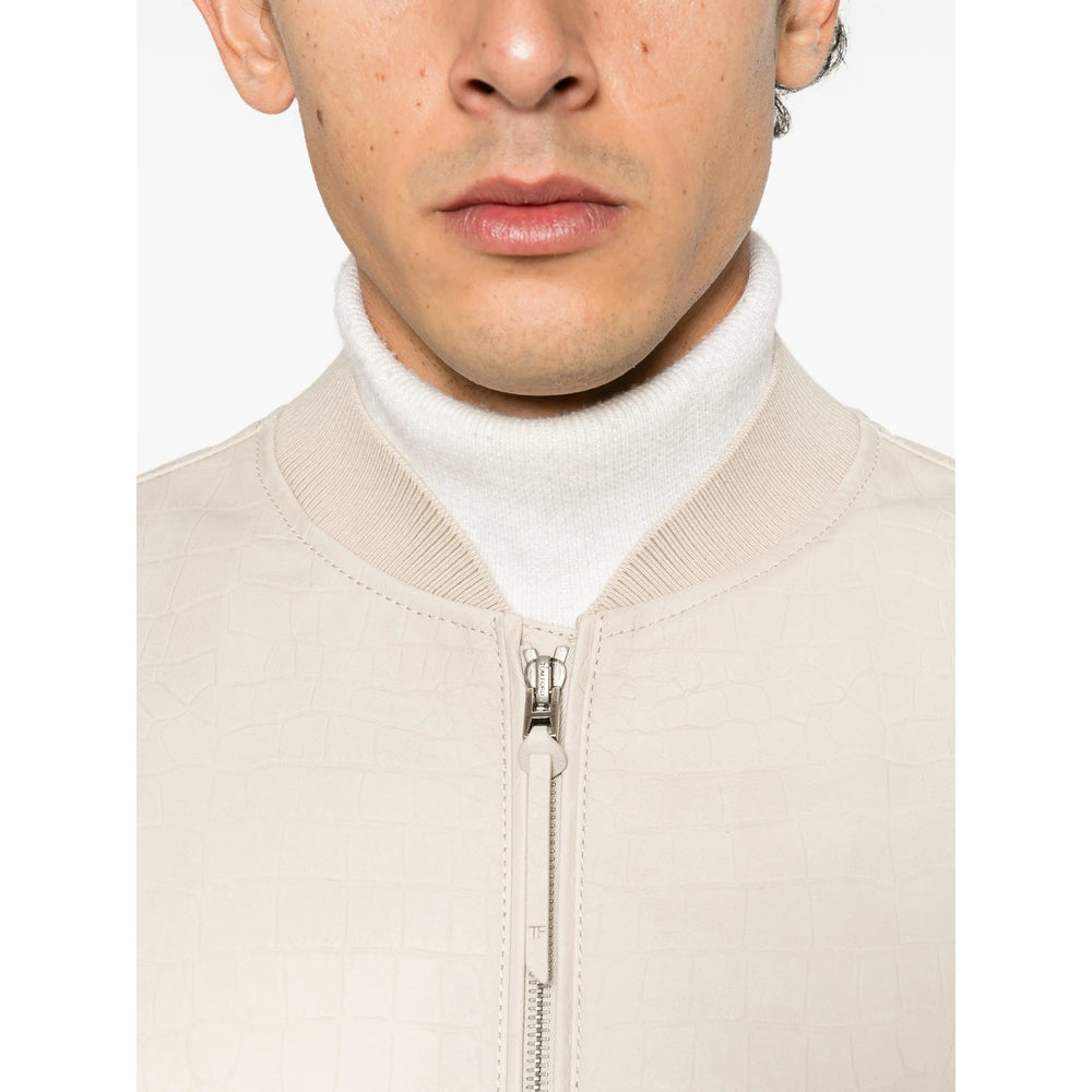 Tom Ford Tom Ford Neutrals Jackets - Bomber Jackets Men