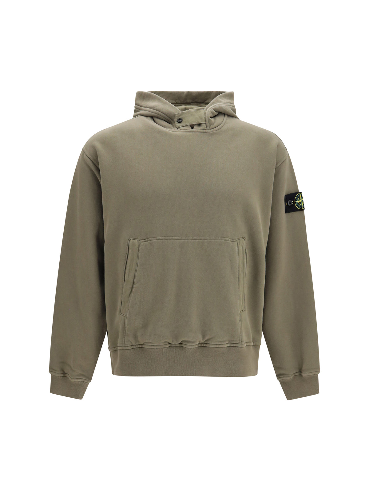 Stone Island Men Hooded Sweatshirt With Front Pocket