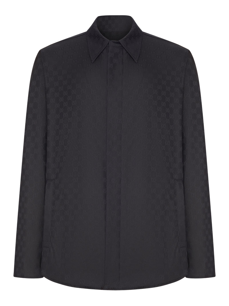 Gucci Men Gg Cotton Fabric Shirt